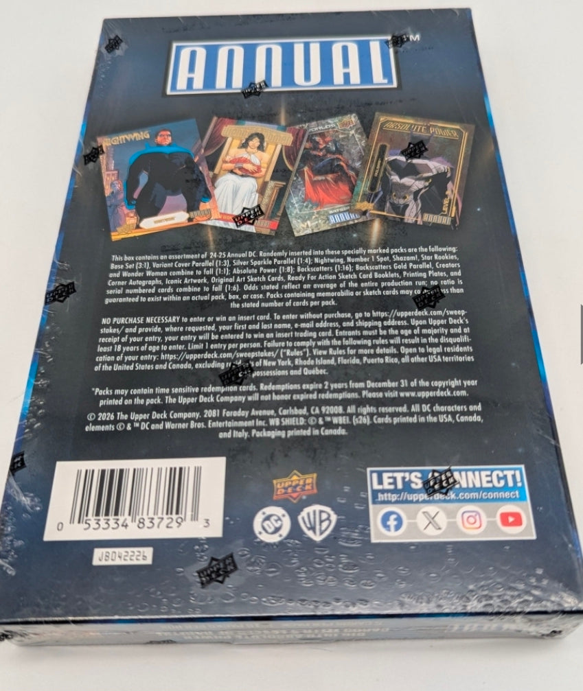 2024/25 Upper Deck DC Annual Hobby Box