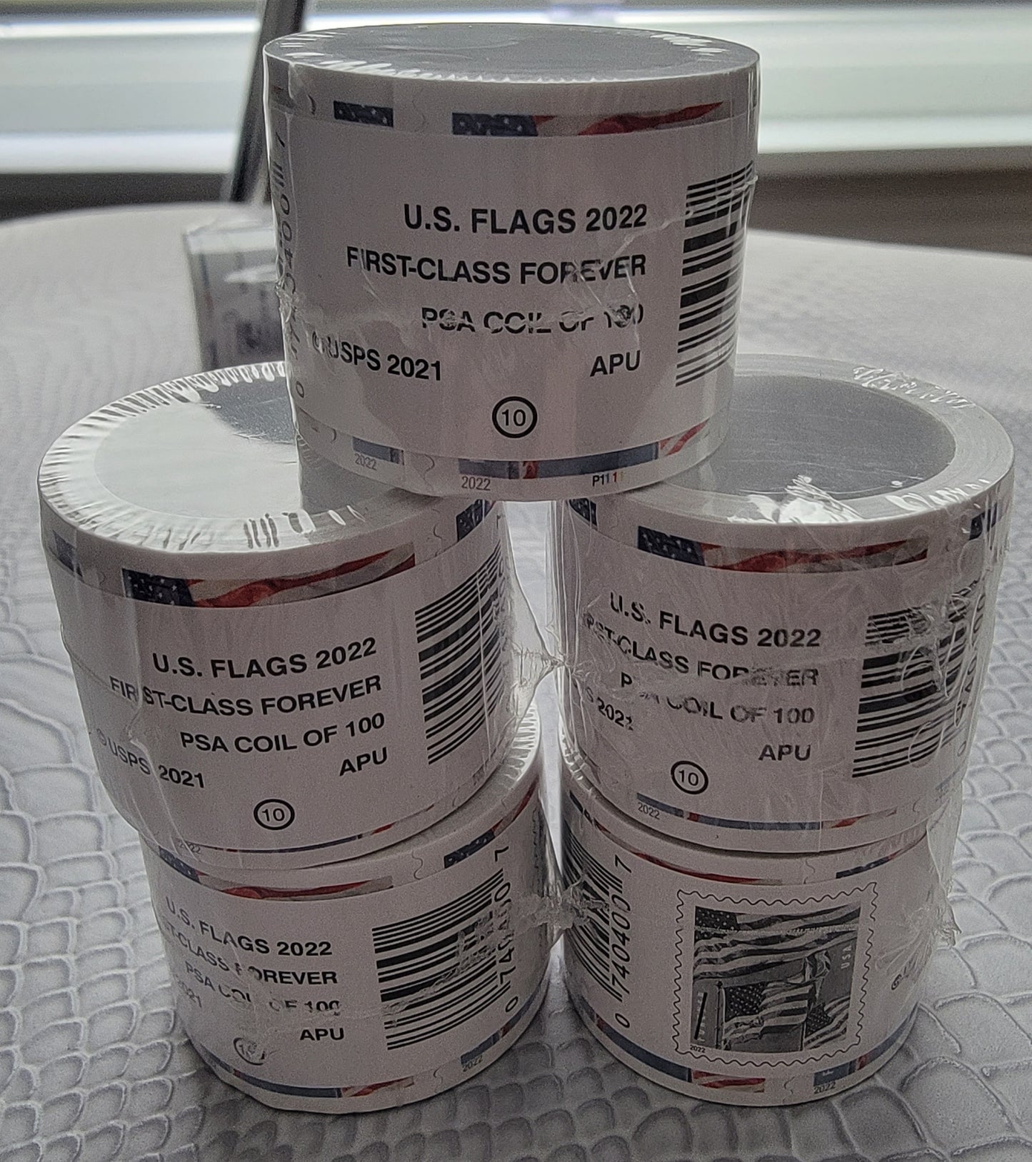 Forever USPS First Class Roll/Coil of 100 Postage Stamps