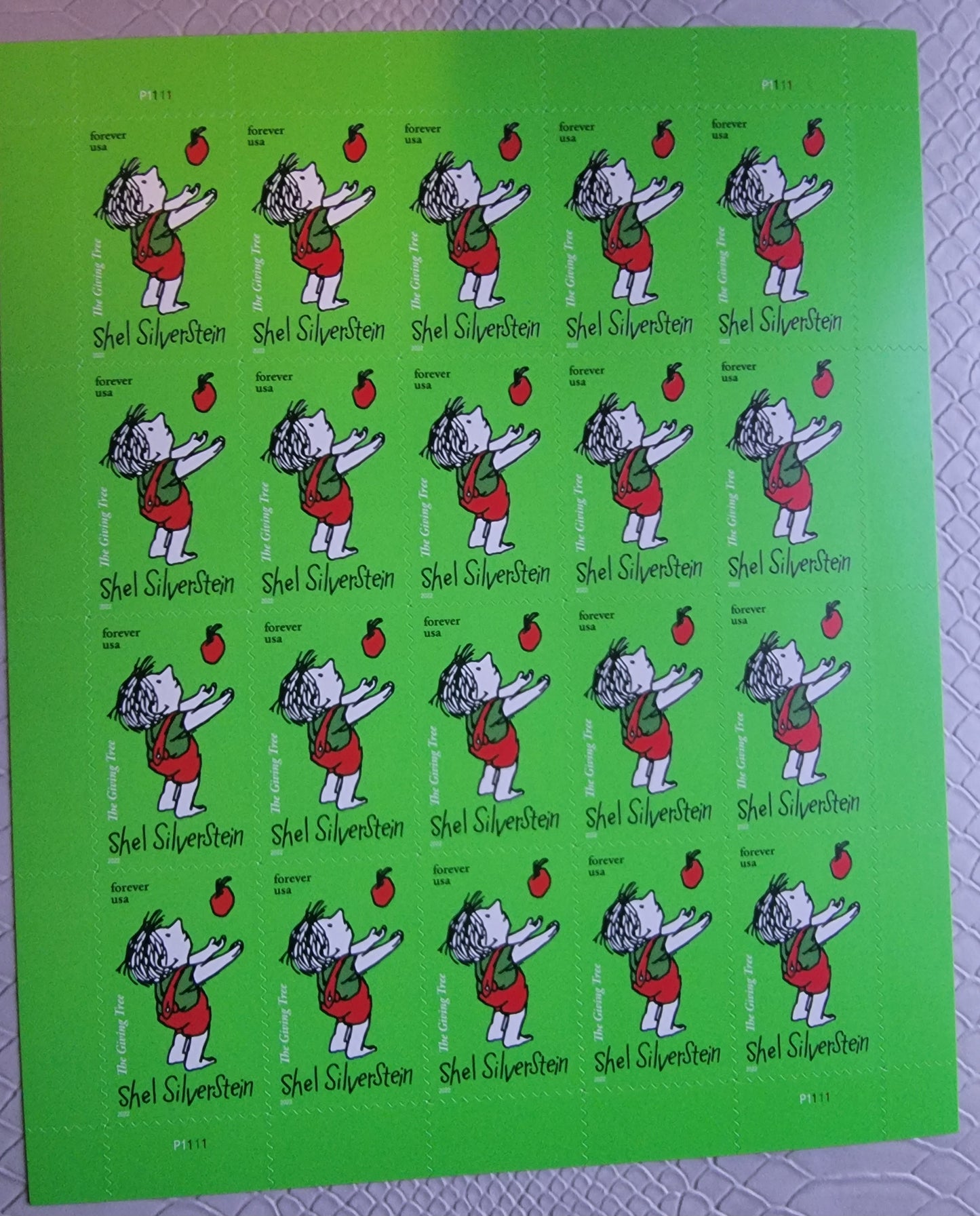 The Giving Tree Shel Silverstien Collectible Mailing USA Stamps(20ct)