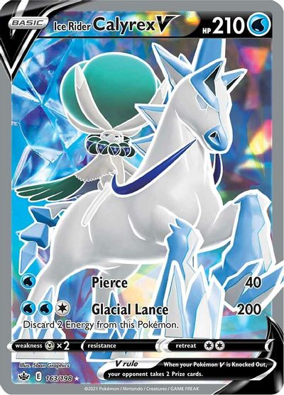 Ice Rider Calyrex V (Full Art) SWSH06: Chilling Reign