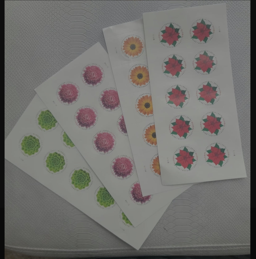 USA Global International Forever Stamps Pane of 10