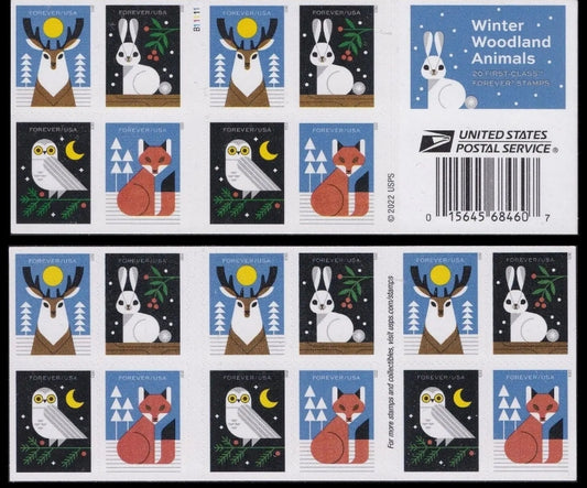 2023 Winter Woodland Animals Stamps