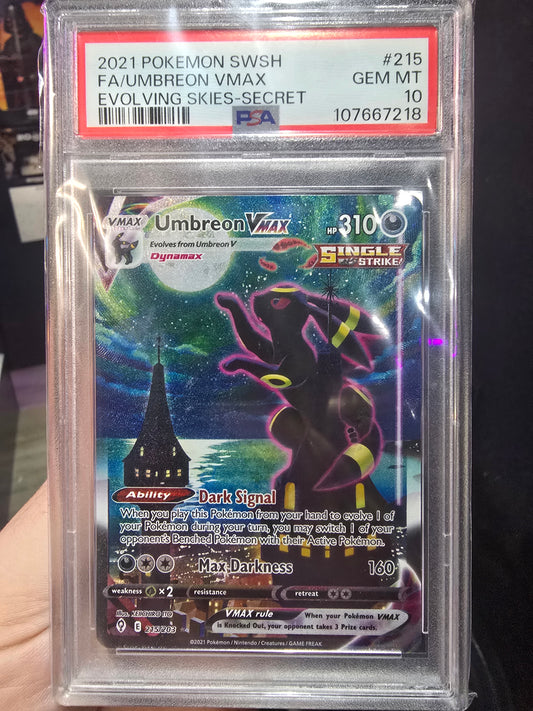 2021 Evolving Skies Umbreon VMAX ALT PSA 10