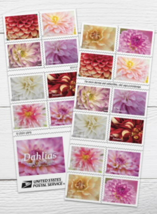 Dahlias Forever Stamps