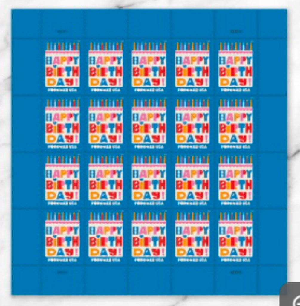 Happy Birthday Forever Stamps