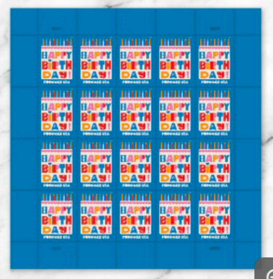 Happy Birthday Forever Stamps