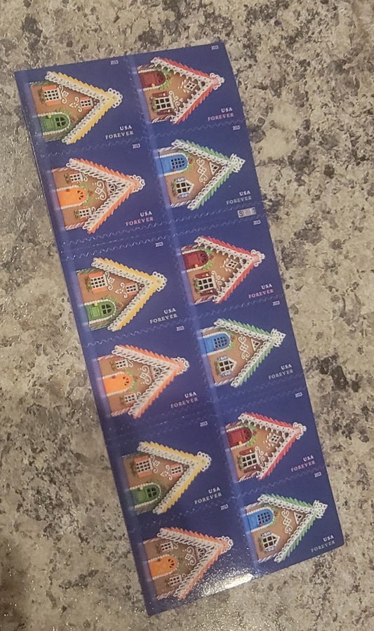 Forever Gingerbread Houses Christmas Stamps(20ct)