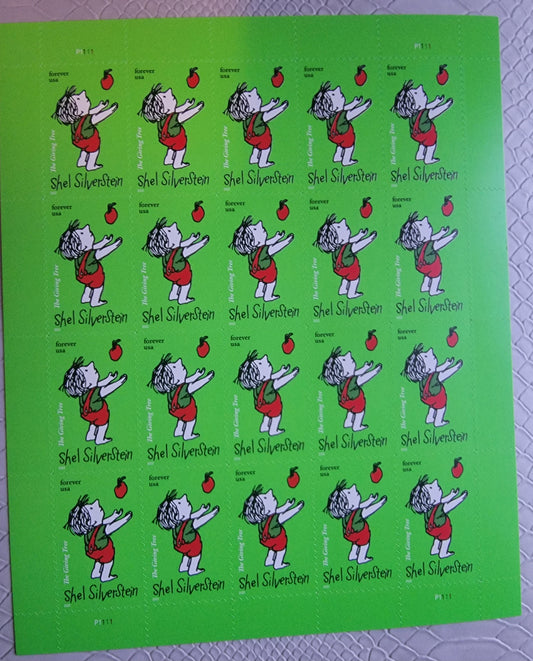 The Giving Tree Shel Silverstien Collectible Mailing USA Stamps(20ct)