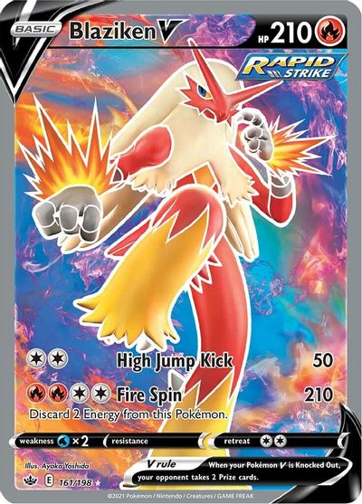 Blaziken V (Full Art) SWSH06: Chilling Reign