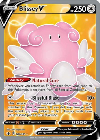 Blissey V (Full Art) SWSH06: Chilling Reign