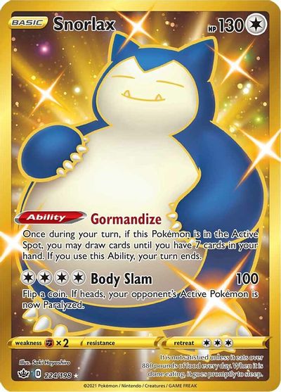Snorlax (Secret) SWSH06: Chilling Reign