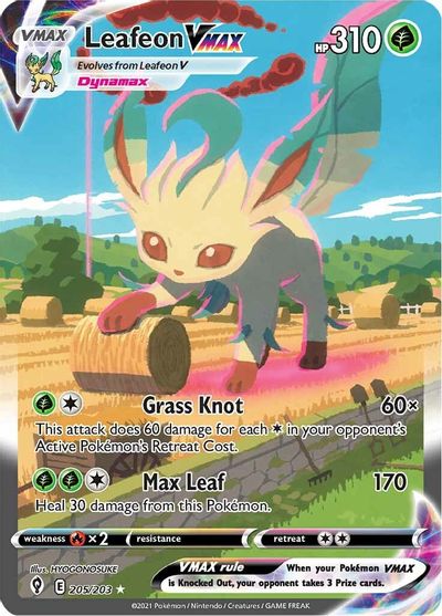 Leafeon VMAX (Alternate Art Secret) SWSH07: Evolving Skies