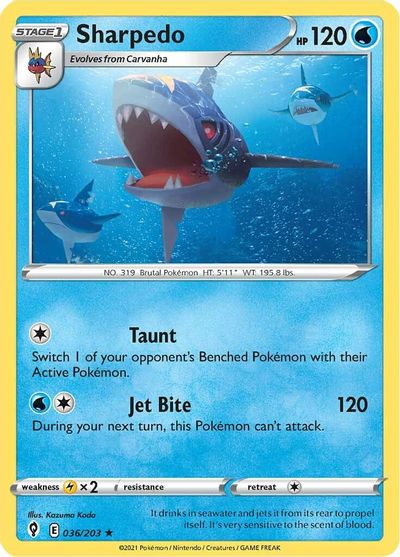 Sharpedo SWSH07: Evolving Skies