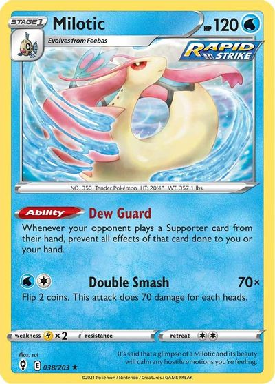 Milotic SWSH07: Evolving Skies