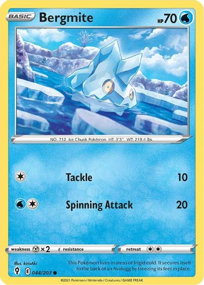 Bergmite SWSH07: Evolving Skies