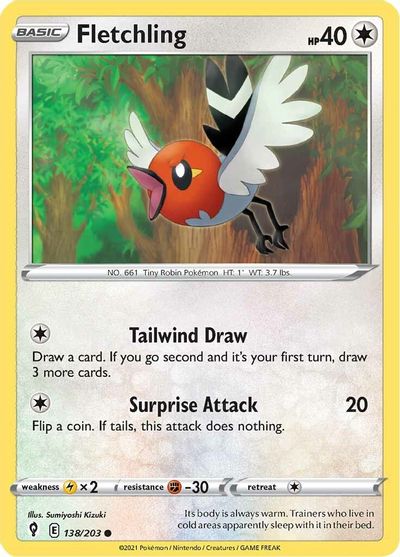 Fletchling SWSH07: Evolving Skies