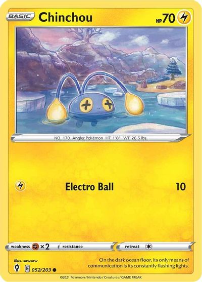 Chinchou SWSH07: Evolving Skies