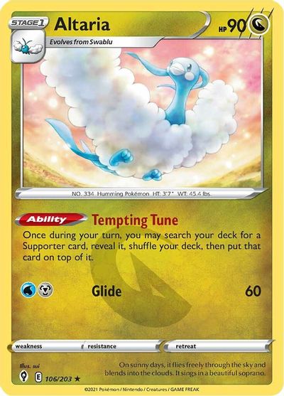 Altaria SWSH07: Evolving Skies