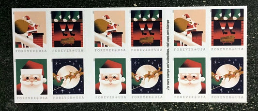 USPS 2021 A Visit From St. Nick Forever 1st Class Postage Stamp(Booklet of 20)