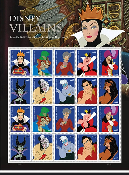 Disney Villians Forever Stamps