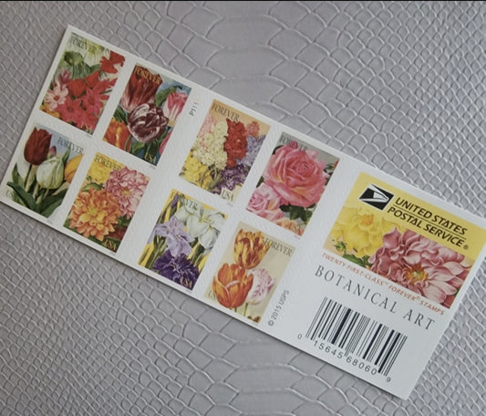 Botanical Art Garden Forever Collectible Mailing Stamps in the USA (20ct)