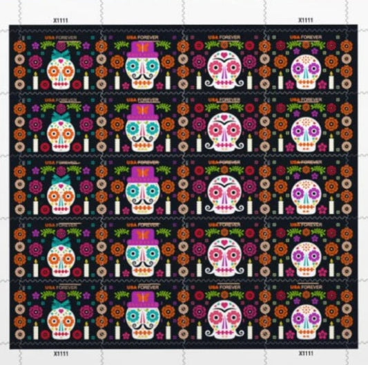 Day of the Dead USA Forever Stamps